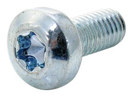 TR FASTENINGS M512PTSTMCZ100- Machine Screw, M5, 12 mm, Steel, Bright Zinc, Pan Head Torx