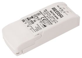 RECOM POWER RACT18-500 LED Driver, TRIAC Dimmable, 18 W, 36 VDC, 500 mA, Constant Current, 198 V