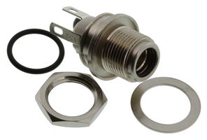 SWITCHCRAFT/CONXALL L712ASH DC Power Connector, Jack, 3 A, 2.5 mm, Panel Mount, Solder