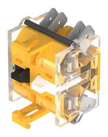 EAO 704.905.3/D Contact Block, 6 A, 500 V, 2 Pole, 04 Series, Quick Connect