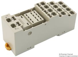 OMRON PYF14S Relay Socket, DIN Rail, Screwless Clamp, 14 Pins, 5 A, 250 VAC
