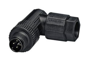 PHOENIX CONTACT 1424692 Sensor Connector, M12 Push-In, M12, Male, 4 Positions, Push In Pin, Right Angle Cable Mount