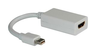 ROLINE 12.03.3129 Audio / Video Cable Assembly, Mini DisplayPort Plug, HDMI Socket, 5.9 ", 150 mm, White
