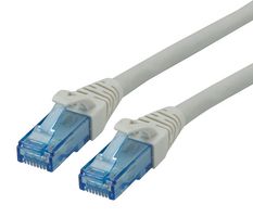 ROLINE 21.15.2707 Ethernet Cable, UTP, Cat6a, RJ45 Plug to RJ45 Plug, UTP (Unshielded Twisted Pair), Grey, 10 m