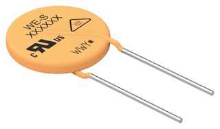 WURTH ELEKTRONIK 820576001 TVS Varistor, 60 V, 85 V, WE-VD, 165 V, Disc 7mm, Metal Oxide Varistor (MOV)
