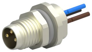 TE CONNECTIVITY T4070014031-001 Sensor Cable, M8 Plug, Free End, 3 Positions, 200 mm, 7.87 ", T407 Series