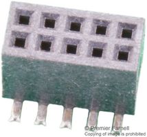GREENCONN CSEC202-0502A001C1AC PCB Receptacle, Locating Peg, Board-to-Board, 1.27 mm, 2 Rows, 10 Contacts, Surface Mount, CSEC202
