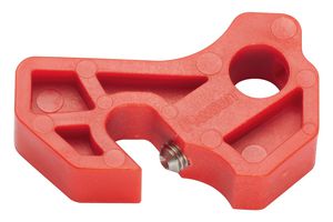 PANDUIT PSL-MCB Lockout Device, Circuit Breaker, Red, Miniature, Stainless Steel, Nylon, Universal