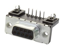 AMPHENOL COMMUNICATIONS SOLUTIONS D09S13A4GL00LF D Sub Connector, DB9, Standard, Receptacle, FCI Delta D, 9 Contacts, DE, Solder