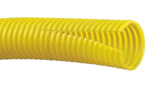 PANDUIT CLT150F-D4 Sleeving, Split Corrugated Loom, PE (Polyethylene), Yellow, 39.1 mm, 152.4 m, 500 ft