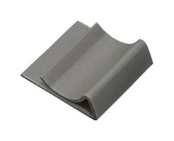 PANDUIT FCC5-A-D8 Fastener, Adhesive Backed Flat Cable Clamp, PVC (Polyvinylchloride), Grey, 25.4 mm, 14.2 mm