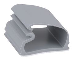 PANDUIT LC10-A-L8 Fastener, Adhesive Backed Cable Clamp, 23.6 mm, PVC (Polyvinylchloride), Grey, 38.4 mm, 38.4 mm