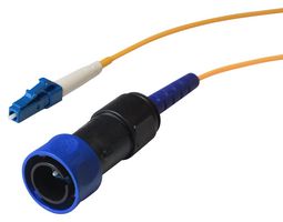 BULGIN LIMITED PXF4050AAA Fibre Optic Cable, IP66/IP68/IP69K, 5m, 9µm / 125µm, Singlemode, 1 Fibre, LC to LC