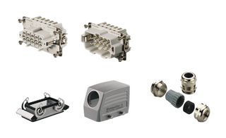 WEIDMULLER HDC KIT HE-P 10.110 M Connector Kit, 10Pos, Push In, HDC