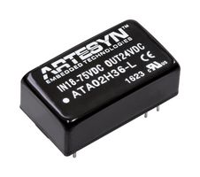 ARTESYN / ADVANCED ENERGY ATA02C36-L Isolated Through Hole DC/DC Converter, ITE, DIP, 4:1, 8 W, 1 Output, 15 V