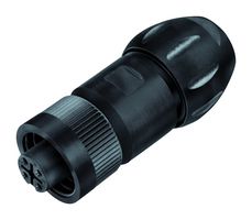 BINDER 99-4218-300-07 Circular Connector, Circular Power Connector, 692/693 Series, Cable Mount Receptacle, 6 Contacts
