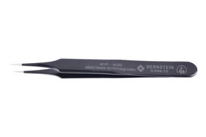 BERNSTEIN WERKZEUGFABRIK 5-049-13 Tweezer, ESD, SMD, Straight, Pointed, Stainless Steel, 110 mm Length