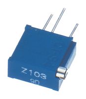 NIDEC COMPONENTS CT-94EZ103 Trimmer, Multi Turn, RuO2 Cermet, Side Adjust, 10 kohm, Through Hole, 18 Turns