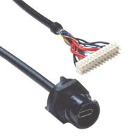 BULGIN LIMITED PXP4043/C USB Cable, IP66/IP68/IP69K, Gen2, Shielded, Type C Receptacle to Crimp Header, 150 mm, 5.9 "