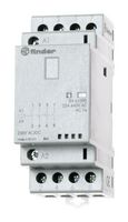 FINDER 223402304720 Contactor, 10 A, DIN Rail, Panel, 440 VAC, 3PST-NO, SPST-NC, 4 Pole