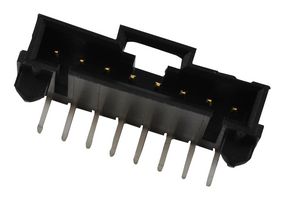 MOLEX 70555-0043 Pin Header, Wire-to-Board, 2.54 mm, 1 Rows, 9 Contacts, Through Hole Right Angle, SL 70555 Series