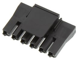 MOLEX 172672-2006 Connector Housing, Black, Super Sabre 172672 Series, Receptacle, 6 Ways, 7.5 mm