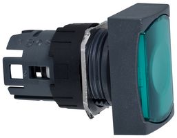 SCHNEIDER ELECTRIC ZB6DW3 Switch Actuator, Green, Schneider Harmony XB6 Series 16mm Illuminated Pushbutton Switches