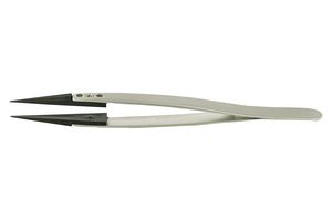 IDEAL-TEK 2CFR.SA.1 Tweezer, General Purpose, Straight, Pointed, Polyamide Tip, 130 mm Length