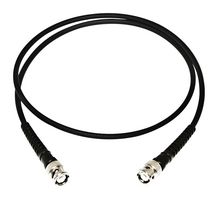 MUELLER ELECTRIC BU-P2249-C-600. RF / Coaxial Cable Assembly, 50 ft, 15.24 m, RG58C/U, BNC Straight Plug, BNC Straight Plug