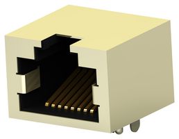 TE CONNECTIVITY 1734795-1 Modular Connector, RJ45 Jack, 1 x 1 (Port), 8P8C, Cat3, Through Hole Mount