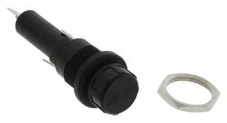 BULGIN LIMITED FX0415 Fuseholder, Panel Mount, 250V, 13A, 6.3 x 32mm, 4.8 Series Tabs, Screw Cap, Hand Release, PC2