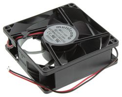 MULTICOMP MC011520 DC Axial Fan, 12 V, Square, 80 mm, 25 mm, Sleeve Bearing, 41 CFM