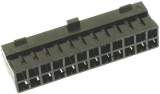 MOLEX 51110-2451 Connector Housing, Black, Milli-Grid 51110 Series, Receptacle, 24 Ways, 2 mm