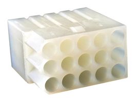 MOLEX 03-09-1152 Connector Housing, Standard .093" 1375 Series, Receptacle, 15 Ways, 5.03 mm