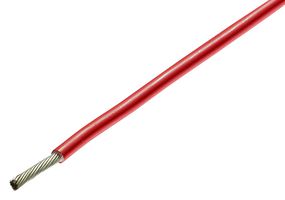 TE CONNECTIVITY - RAYCHEM 100G0111-0.50-2 Wire, Polymer, Red, 21 AWG, 19 x 0.18mm, 100 m