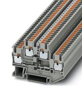 PHOENIX CONTACT 3210923 DIN Rail Mount Terminal Block, Diode, 4 Ways, 26 AWG, 12 AWG, 2.5 mm², Push In, 20 A