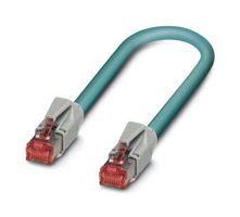 PHOENIX CONTACT 1408952 Ethernet Cable, 8P, Cat5, RJ45 Plug to RJ45 Plug, Blue, 5 m, 16.4 ft