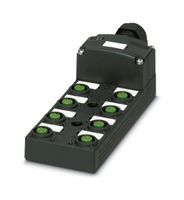 PHOENIX CONTACT 1452851 Sensor Distribution Box, Hood Version, M12 Connector - 5 Pole, 8 Ports, SPEEDCON Series