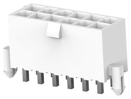 TE CONNECTIVITY 1-2825261-2 Rectangular Power Connector, 12 Contacts, VAL-U-LOK HCS, PCB Mount, Through Hole, 4.2 mm, Plug