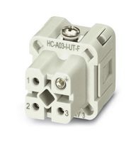 PHOENIX CONTACT 1585223 Heavy Duty Connector, HEAVYCON, Insert, 3+PE Contacts, D7, Receptacle, Screw Socket