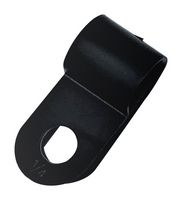 PRO ELEC PELB0193 Fastener, P Clip, Screw Mount Cable Clamp, 3.2 mm, Nylon 6.6 (Polyamide 6.6), Black, 19.8 mm