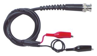 POMONA 4532-C-48 BNC Breakout, BNC Plug, Minigator Clip, 47 ", 1.2 m, Black, 5 A