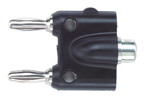 POMONA 1442 Connector Adapter, RCA / Phono, 1 Ways, Jack, Banana - 4mm x 2, 2 Ways, Plug
