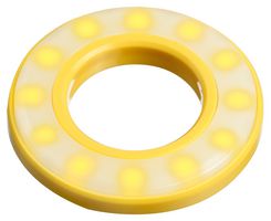 APEM QH22057YC LED Panel Mount Indicator, Yellow, 24 VDC, 22 mm, 20 mA, 90 mcd, IP67