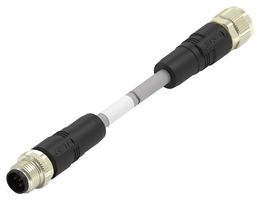 TE CONNECTIVITY TAA755A1611-060 Sensor Cable, 5P, DeviceNet, M12 Plug, M12 Receptacle, 5 Positions, 6 m, 19.7 ft