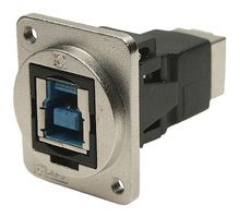 CLIFF ELECTRONIC COMPONENTS CP30204NM3 USB Adapter, M3 Hole, USB Type B Receptacle, USB Type B Receptacle, USB 3.0, FT Series