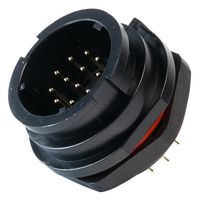 MULTICOMP PRO MP002718 Circular Connector, MP-T21, Panel Receptacle, Male Contacts, 12 Way, Bayonet, Solder, IP67, 5A