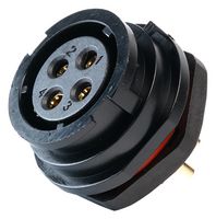 MULTICOMP PRO MP002724 Circular Connector, MP-T21, Panel Receptacle, Female Contacts, 4 Way, Bayonet, Screw, IP67, 30A