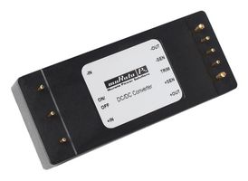 MURATA POWER SOLUTIONS IRE-12/10-Q12P-C Isolated Through Hole DC/DC Converter, Railway, Eighth Brick, 4:1, 120 W, 1 Output, 12 V