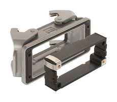 HARTING 09300160391 Heavy Duty Connector, w/Frame, Base, Bulkhead Mount, Aluminium Body, 2 Lever, 16B